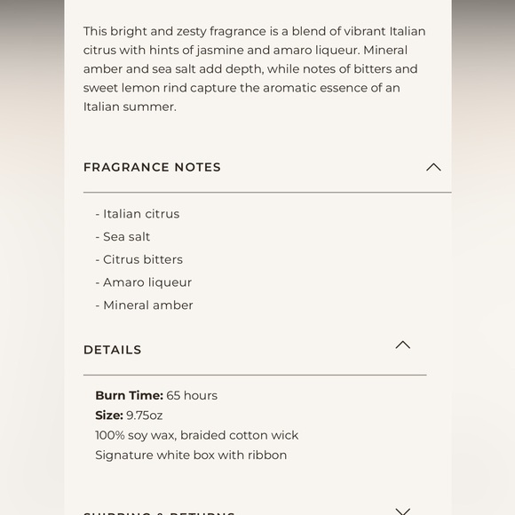 Hotel Lobby Candle - Capri - Picture 4 of 7